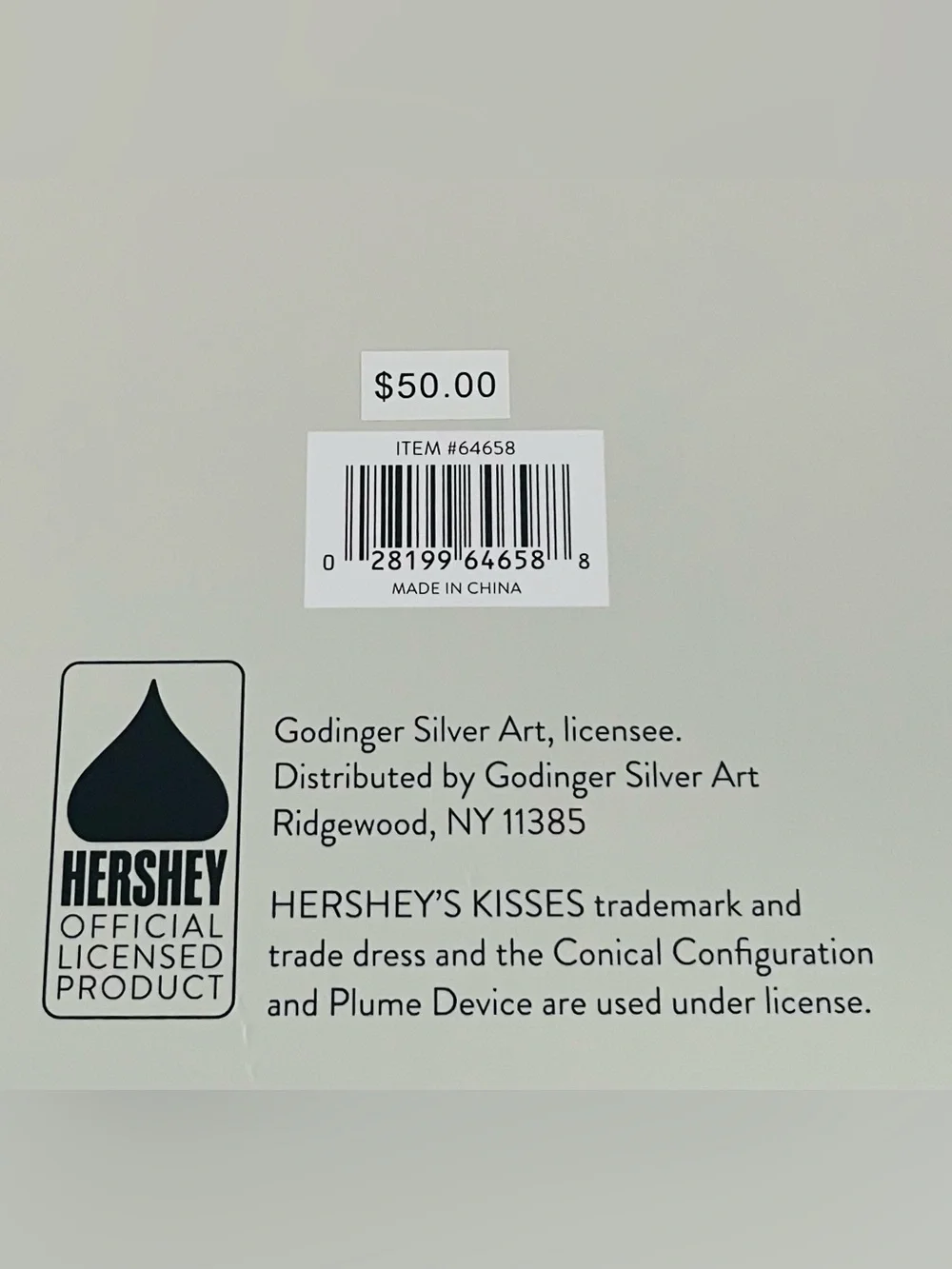 GODINGER NWT Hershey’s Kisses Candy Dish. SIZE: 4.96